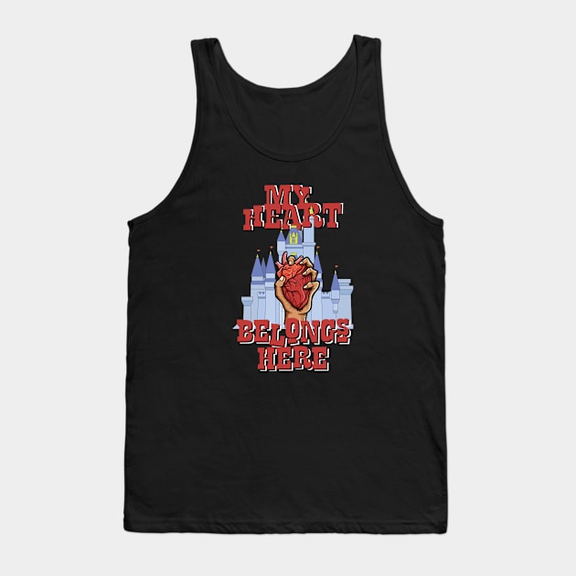 My Heart Belongs Here (world) Tank Top by EnchantedTikiTees